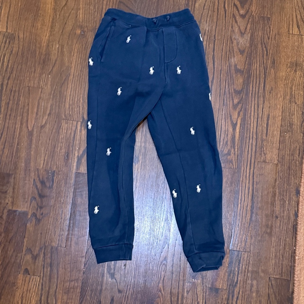 PoNavy Kids Bottoms with Embroidered Accents